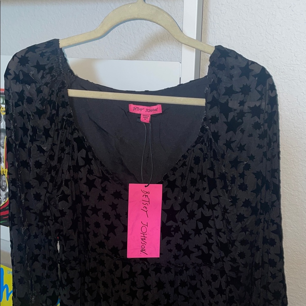 Betsey Johnson Star Burnout Dress - Picture 6 of 10